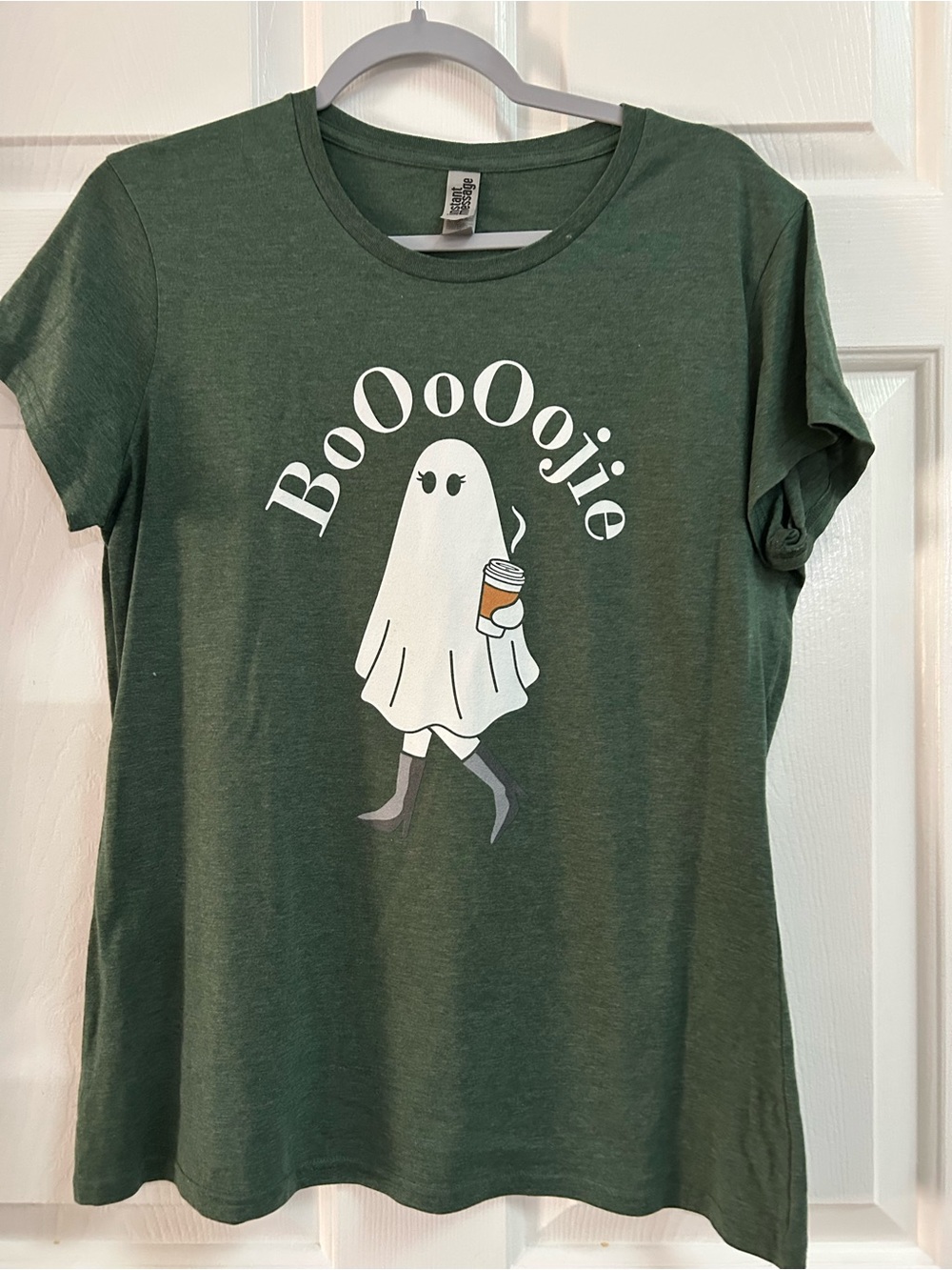 Booo0ojie Ghost Graphic Tee - Dark Green